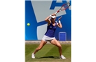 BIRMINGHAM, ENGLAND - JUNE 12:  Alison Riske of the United States in action during Day Four of the Aegon Classic at Edgbaston Priory Club on June 12, 2014 in Birmingham, England.  (Photo by Paul Thomas/Getty Images)